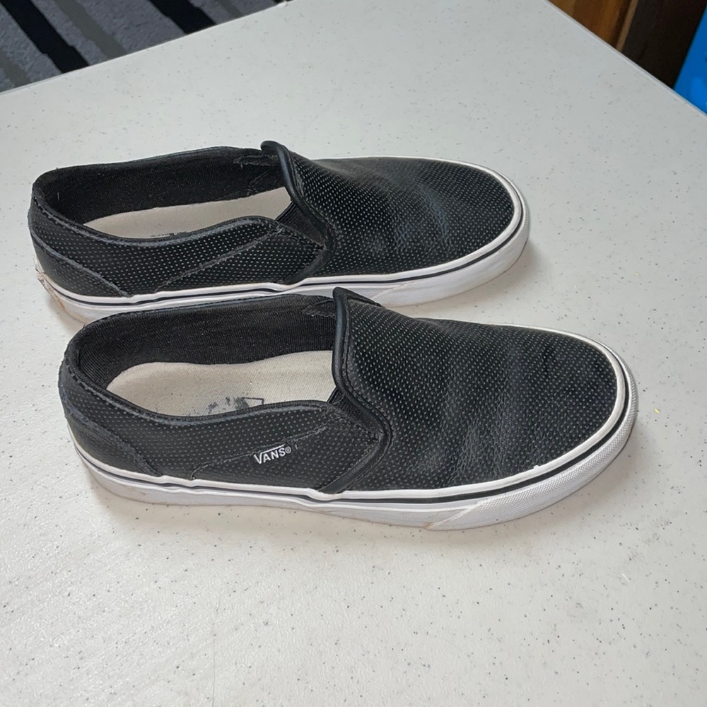 Black slip on vans